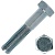 Болт шестигранный М18х60 мм DIN 931 класс 5.8 оцинкованная сталь